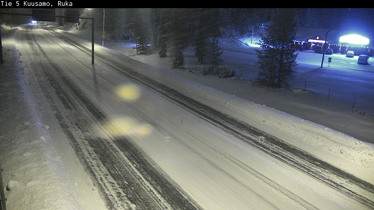 Weather Camera Image Väg 5 Kuusamo, Ruka, Kuusamo, Pohjois-Pohjanmaa