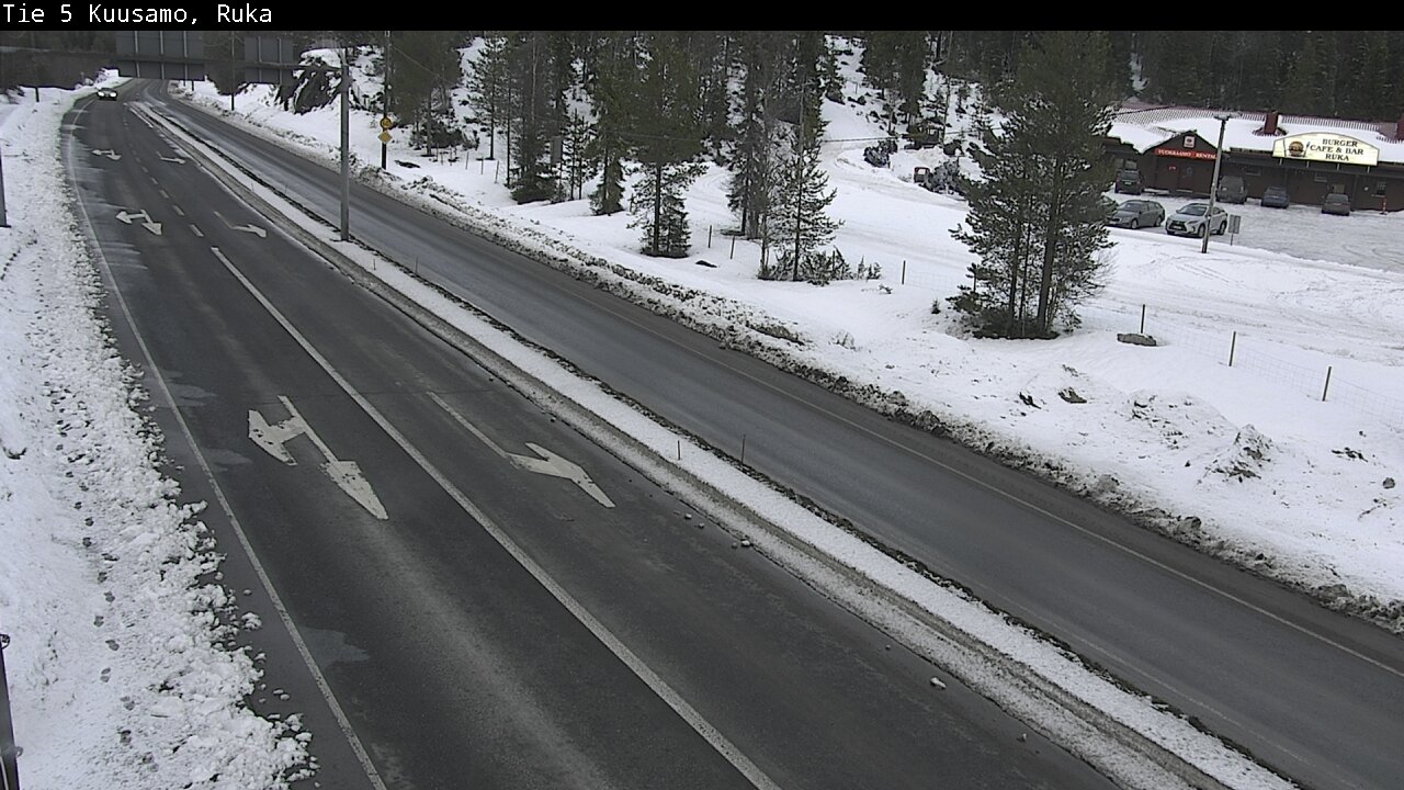 Weather Camera Image Väg 5 Kuusamo, Ruka, Kuusamo, Pohjois-Pohjanmaa