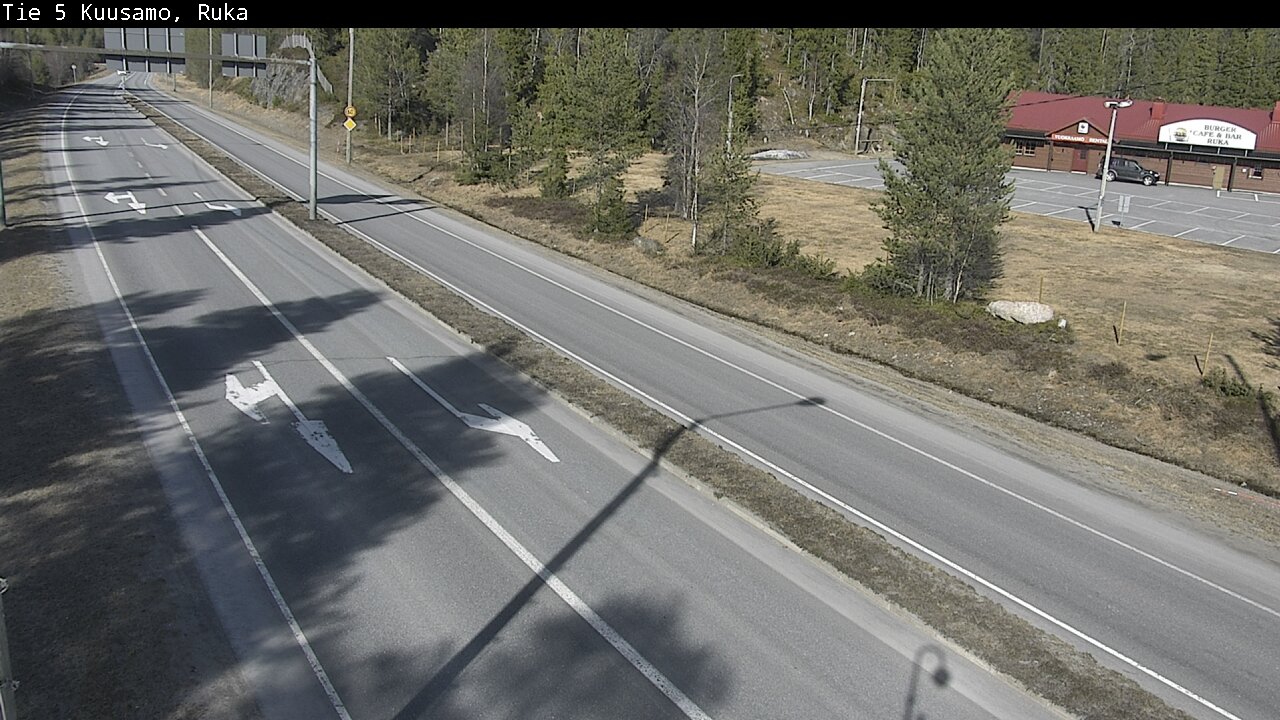 Weather Camera Image Väg 5 Kuusamo, Ruka, Kuusamo, Pohjois-Pohjanmaa