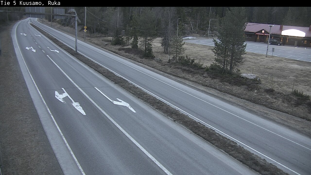 Weather Camera Image Väg 5 Kuusamo, Ruka, Kuusamo, Pohjois-Pohjanmaa