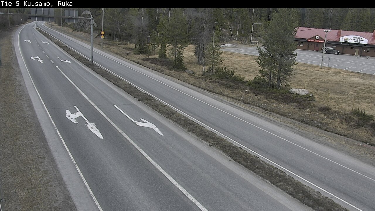 Weather Camera Image Väg 5 Kuusamo, Ruka, Kuusamo, Pohjois-Pohjanmaa