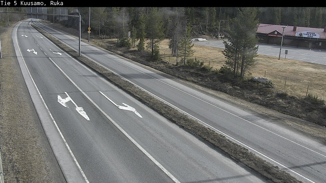 Weather Camera Image Väg 5 Kuusamo, Ruka, Kuusamo, Pohjois-Pohjanmaa