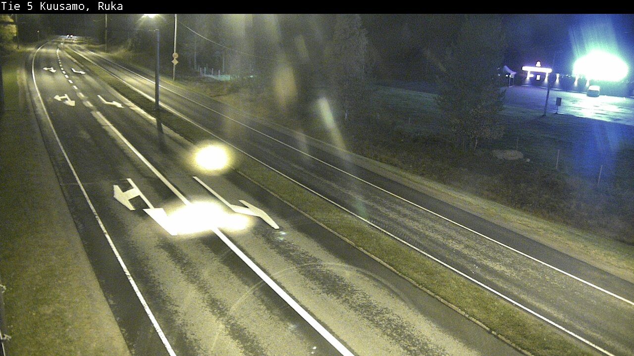 Weather Camera Image Väg 5 Kuusamo, Ruka, Kuusamo, Pohjois-Pohjanmaa
