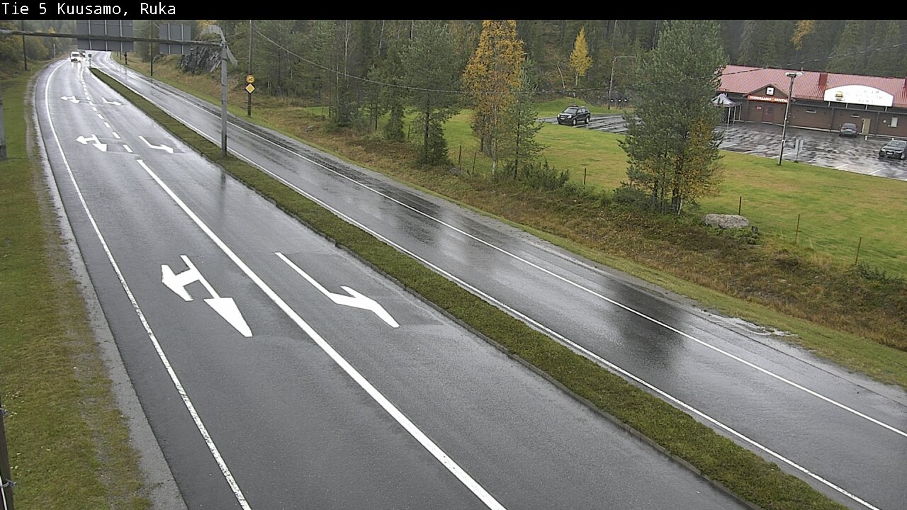 Weather Camera Image Väg 5 Kuusamo, Ruka, Kuusamo, Pohjois-Pohjanmaa