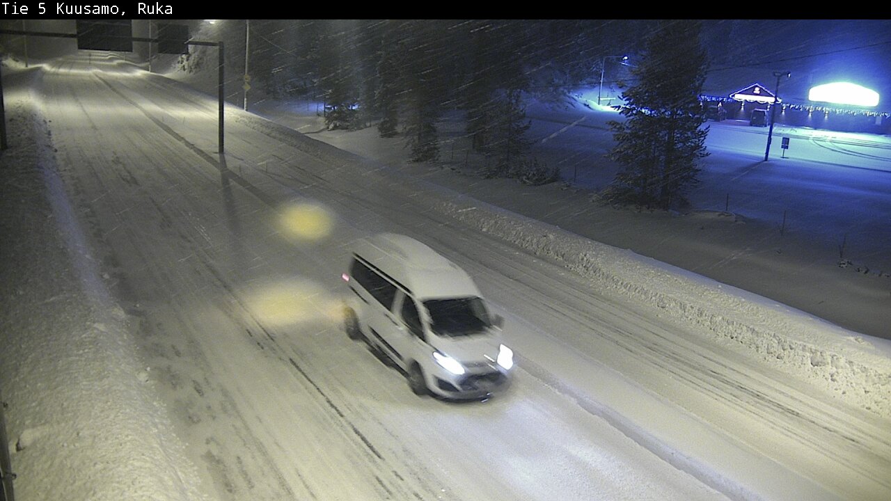 Weather Camera Image Väg 5 Kuusamo, Ruka, Kuusamo, Pohjois-Pohjanmaa