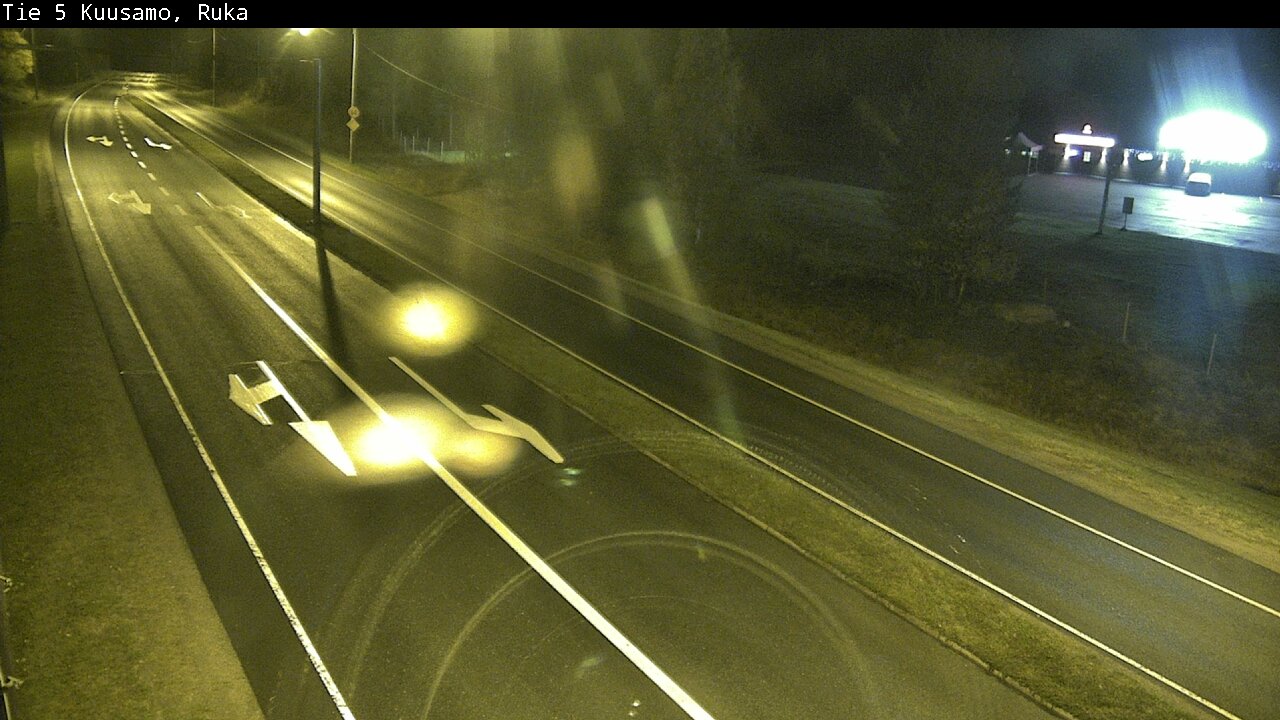 Weather Camera Image Väg 5 Kuusamo, Ruka, Kuusamo, Pohjois-Pohjanmaa