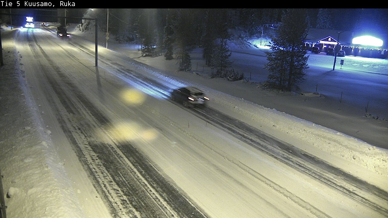 Weather Camera Image Väg 5 Kuusamo, Ruka, Kuusamo, Pohjois-Pohjanmaa