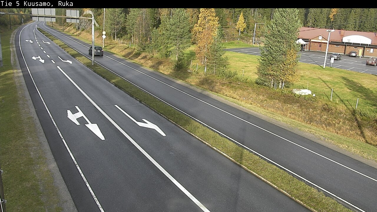 Weather Camera Image Väg 5 Kuusamo, Ruka, Kuusamo, Pohjois-Pohjanmaa