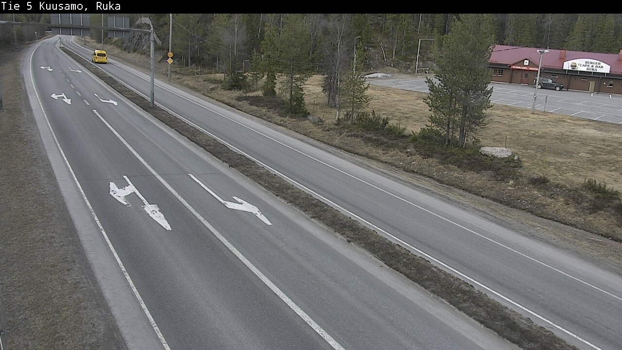 Weather Camera Image Väg 5 Kuusamo, Ruka, Kuusamo, Pohjois-Pohjanmaa