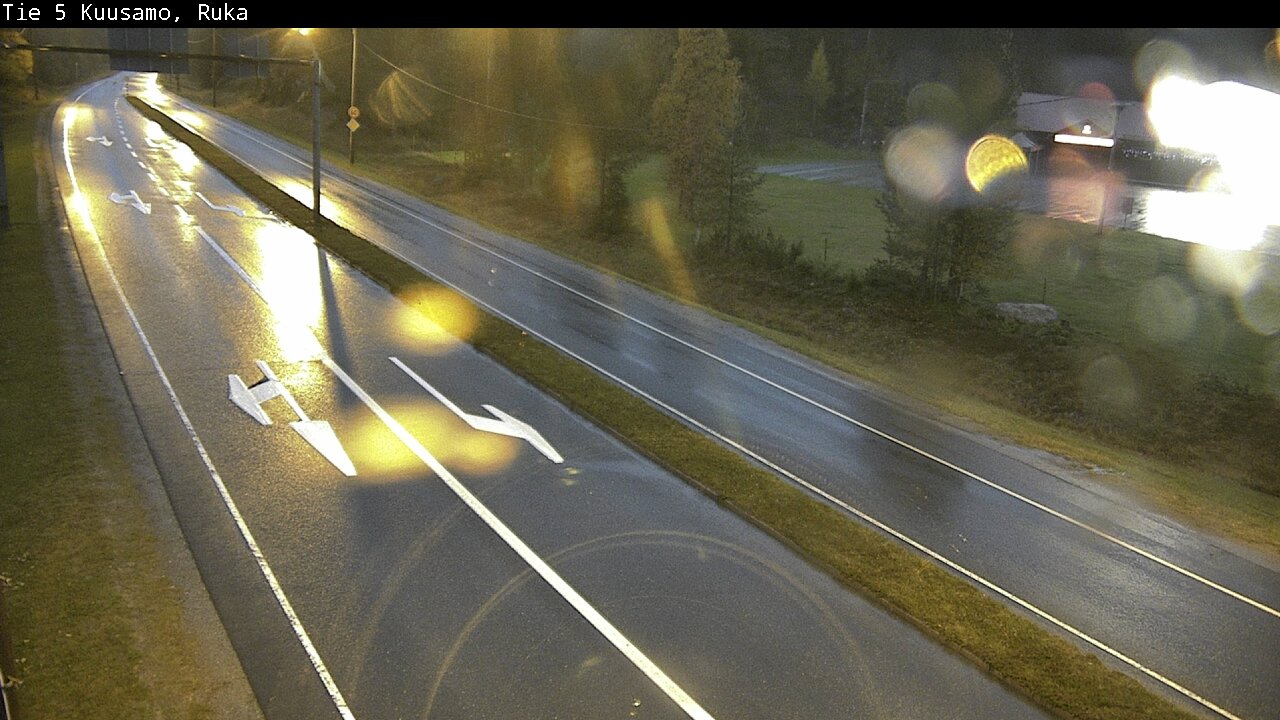 Weather Camera Image Väg 5 Kuusamo, Ruka, Kuusamo, Pohjois-Pohjanmaa