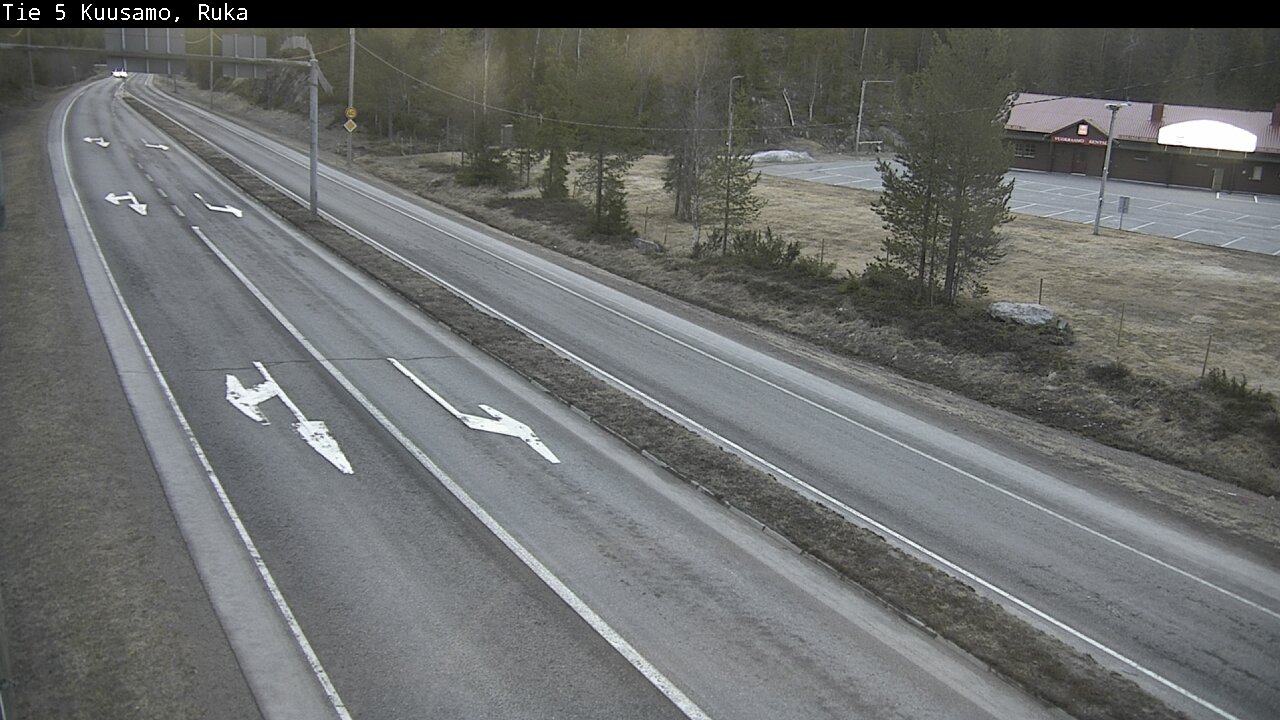 Weather Camera Image Väg 5 Kuusamo, Ruka, Kuusamo, Pohjois-Pohjanmaa