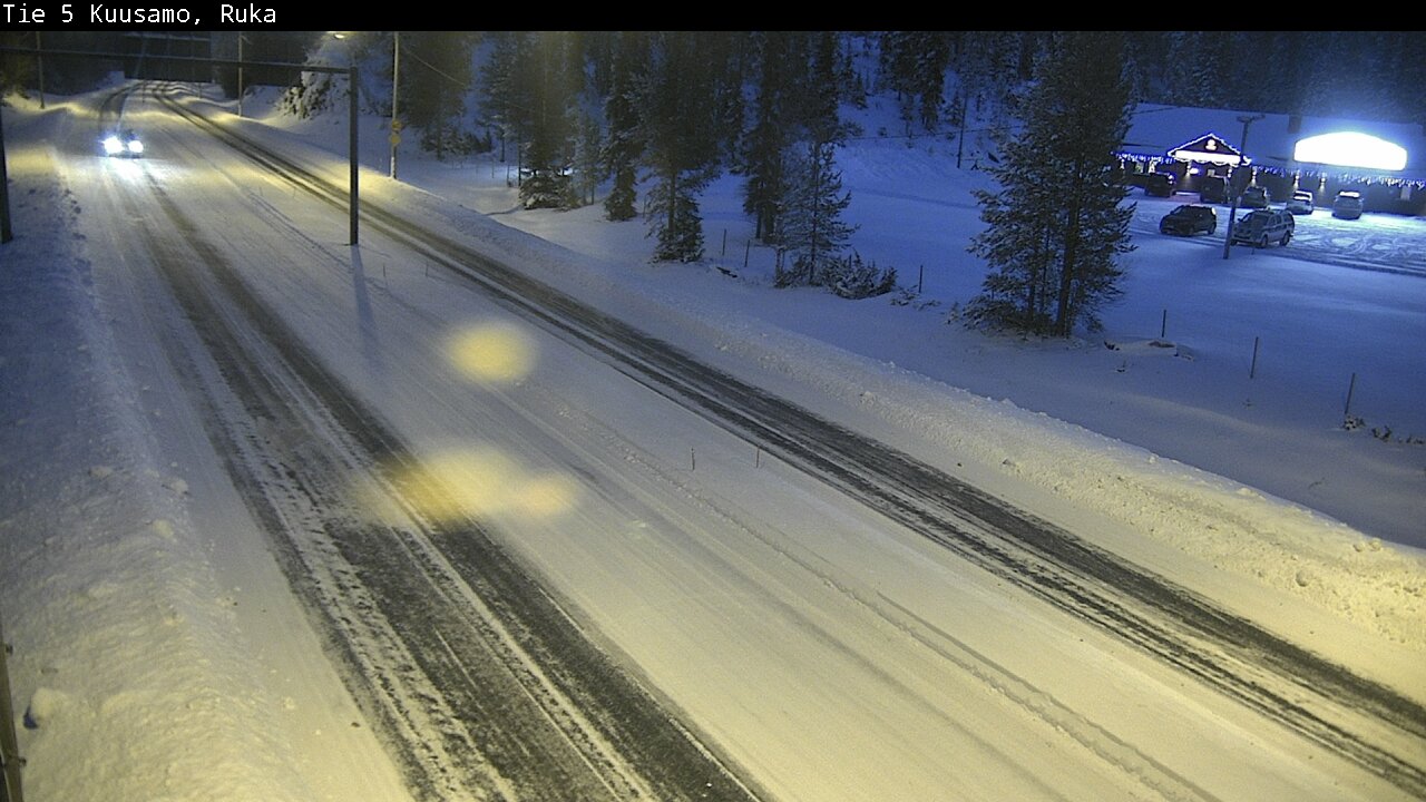 Weather Camera Image Väg 5 Kuusamo, Ruka, Kuusamo, Pohjois-Pohjanmaa