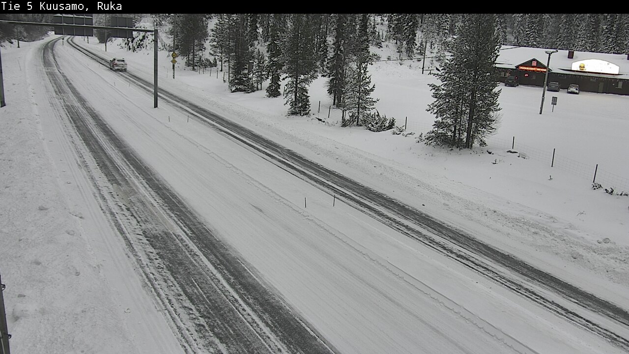 Weather Camera Image Väg 5 Kuusamo, Ruka, Kuusamo, Pohjois-Pohjanmaa