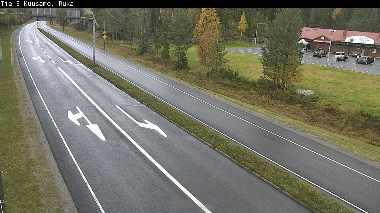 Weather Camera Image Väg 5 Kuusamo, Ruka, Kuusamo, Pohjois-Pohjanmaa