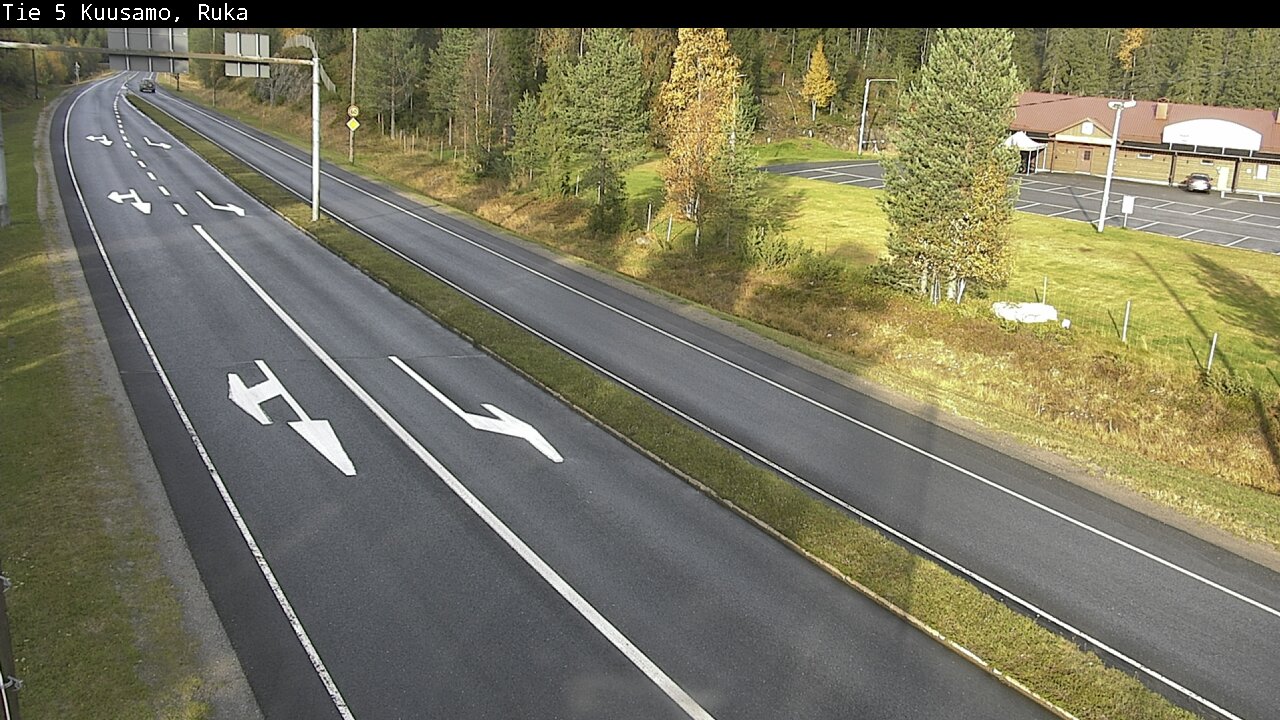 Weather Camera Image Väg 5 Kuusamo, Ruka, Kuusamo, Pohjois-Pohjanmaa