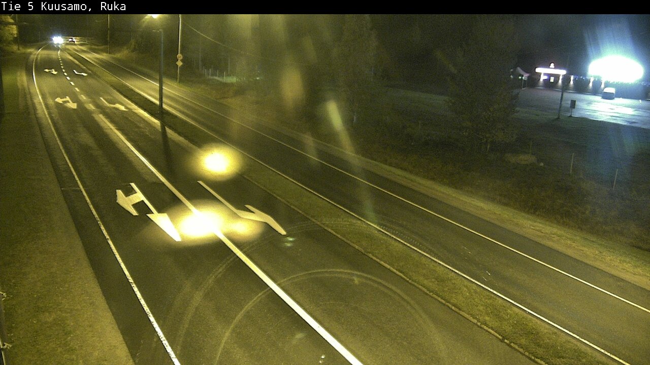 Weather Camera Image Väg 5 Kuusamo, Ruka, Kuusamo, Pohjois-Pohjanmaa