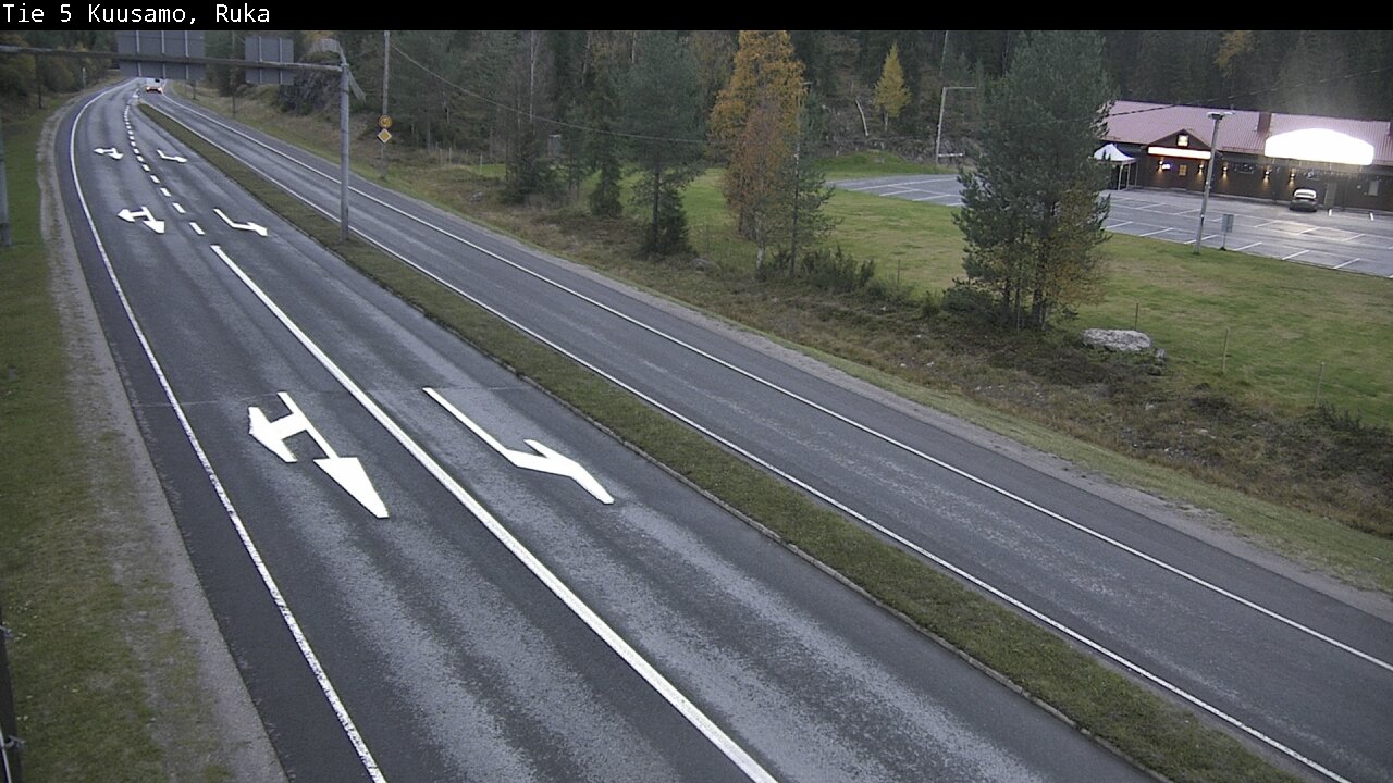 Weather Camera Image Väg 5 Kuusamo, Ruka, Kuusamo, Pohjois-Pohjanmaa