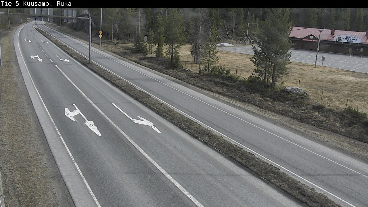 Weather Camera Image Väg 5 Kuusamo, Ruka, Kuusamo, Pohjois-Pohjanmaa