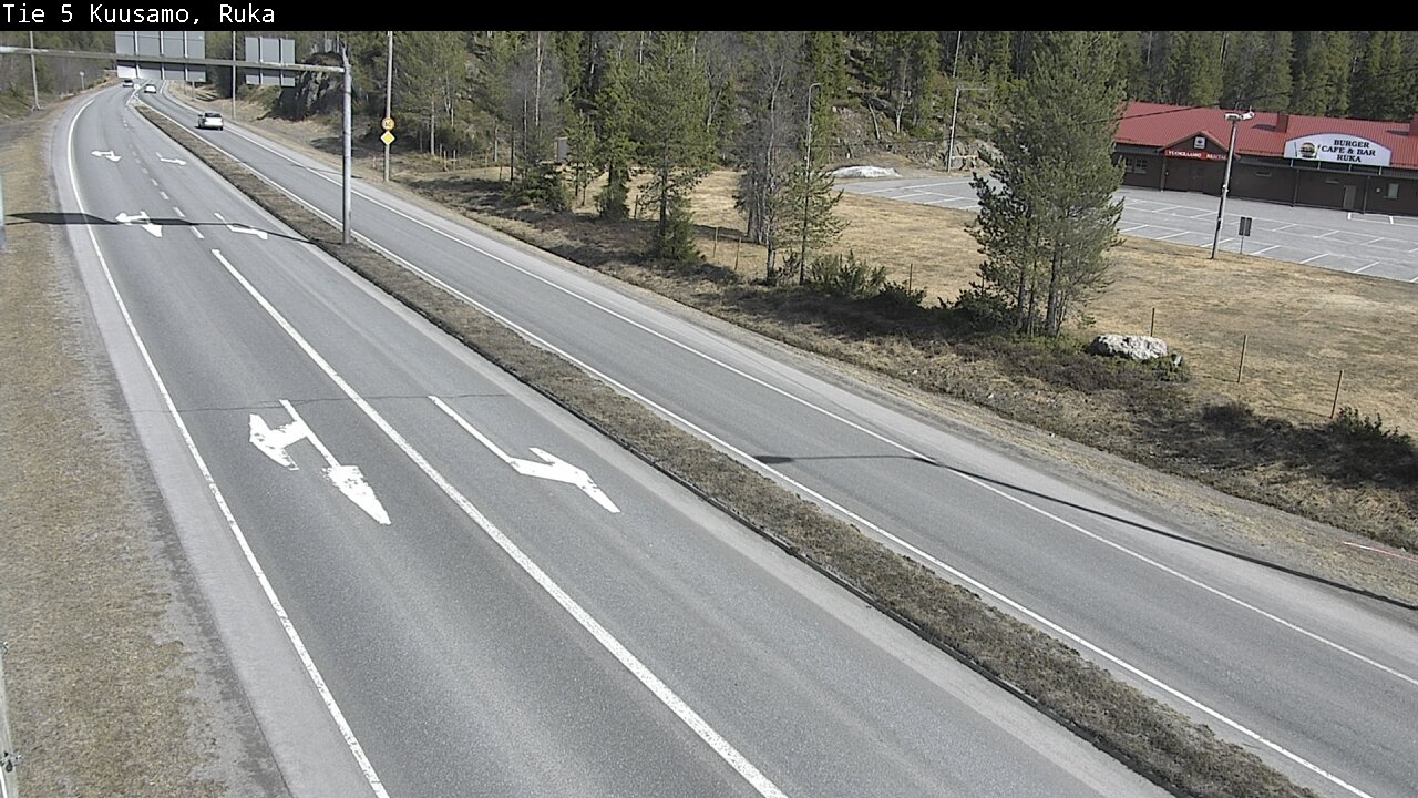 Weather Camera Image Väg 5 Kuusamo, Ruka, Kuusamo, Pohjois-Pohjanmaa