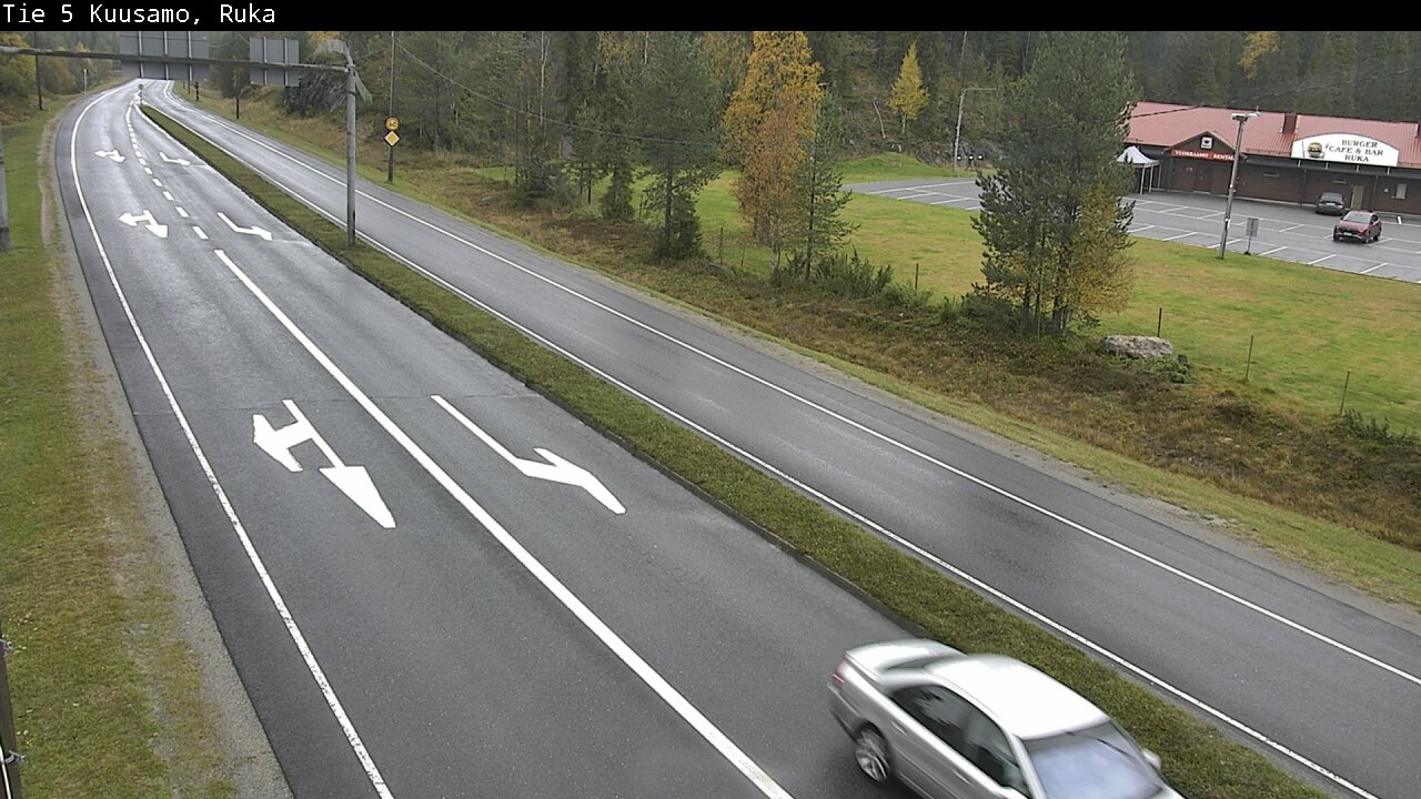 Weather Camera Image Väg 5 Kuusamo, Ruka, Kuusamo, Pohjois-Pohjanmaa