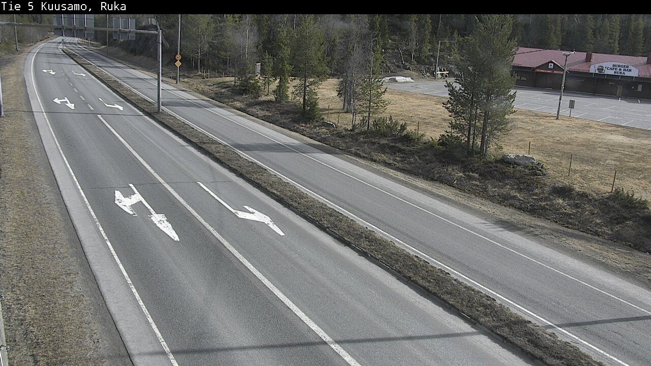 Weather Camera Image Väg 5 Kuusamo, Ruka, Kuusamo, Pohjois-Pohjanmaa