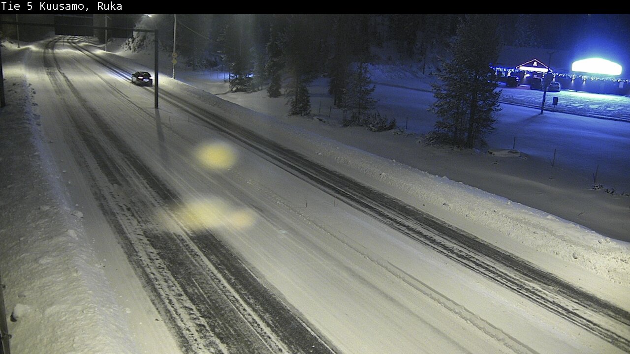 Weather Camera Image Väg 5 Kuusamo, Ruka, Kuusamo, Pohjois-Pohjanmaa