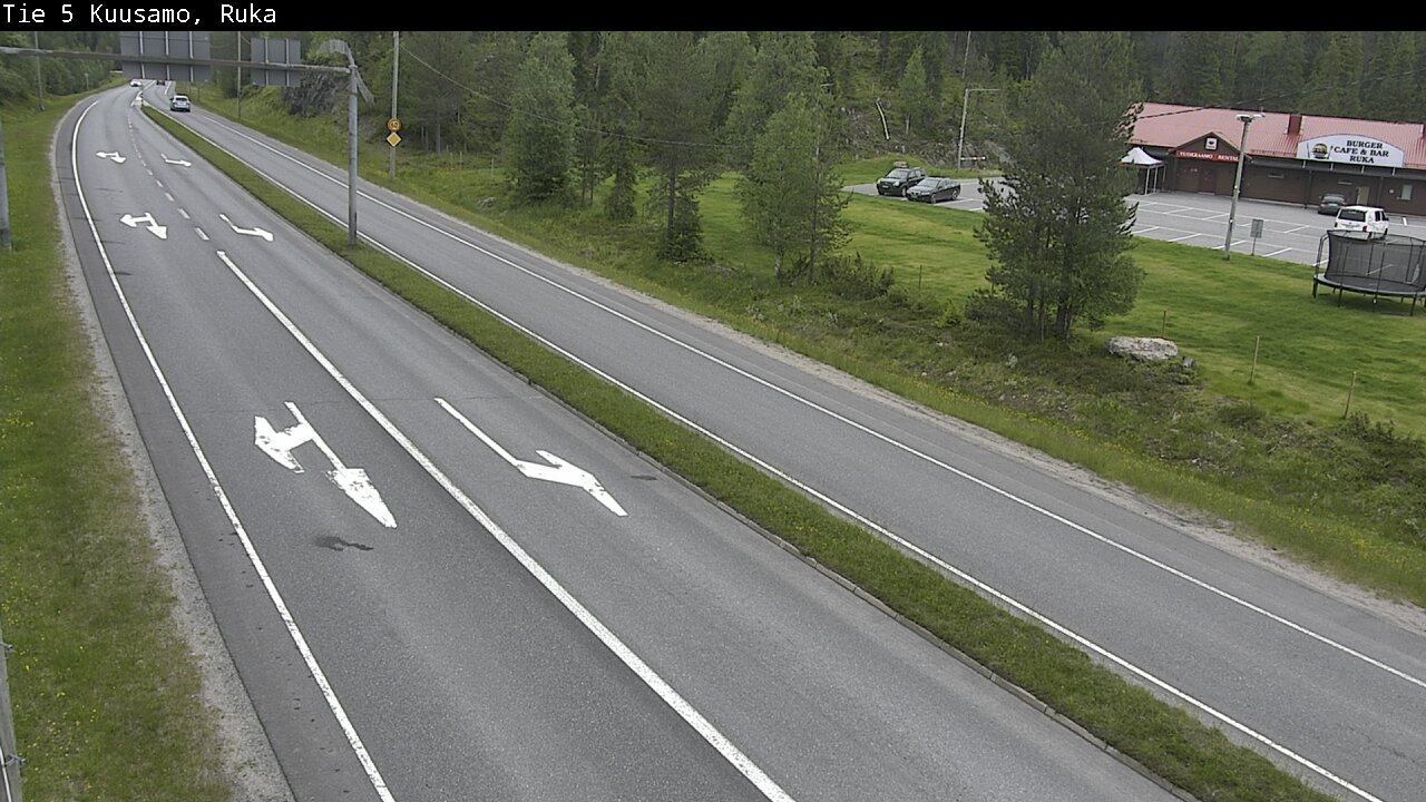 Weather Camera Image Väg 5 Kuusamo, Ruka, Kuusamo, Pohjois-Pohjanmaa
