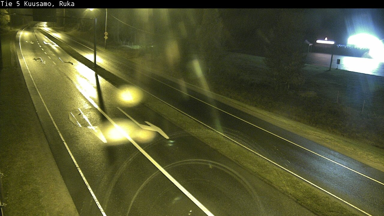 Weather Camera Image Väg 5 Kuusamo, Ruka, Kuusamo, Pohjois-Pohjanmaa
