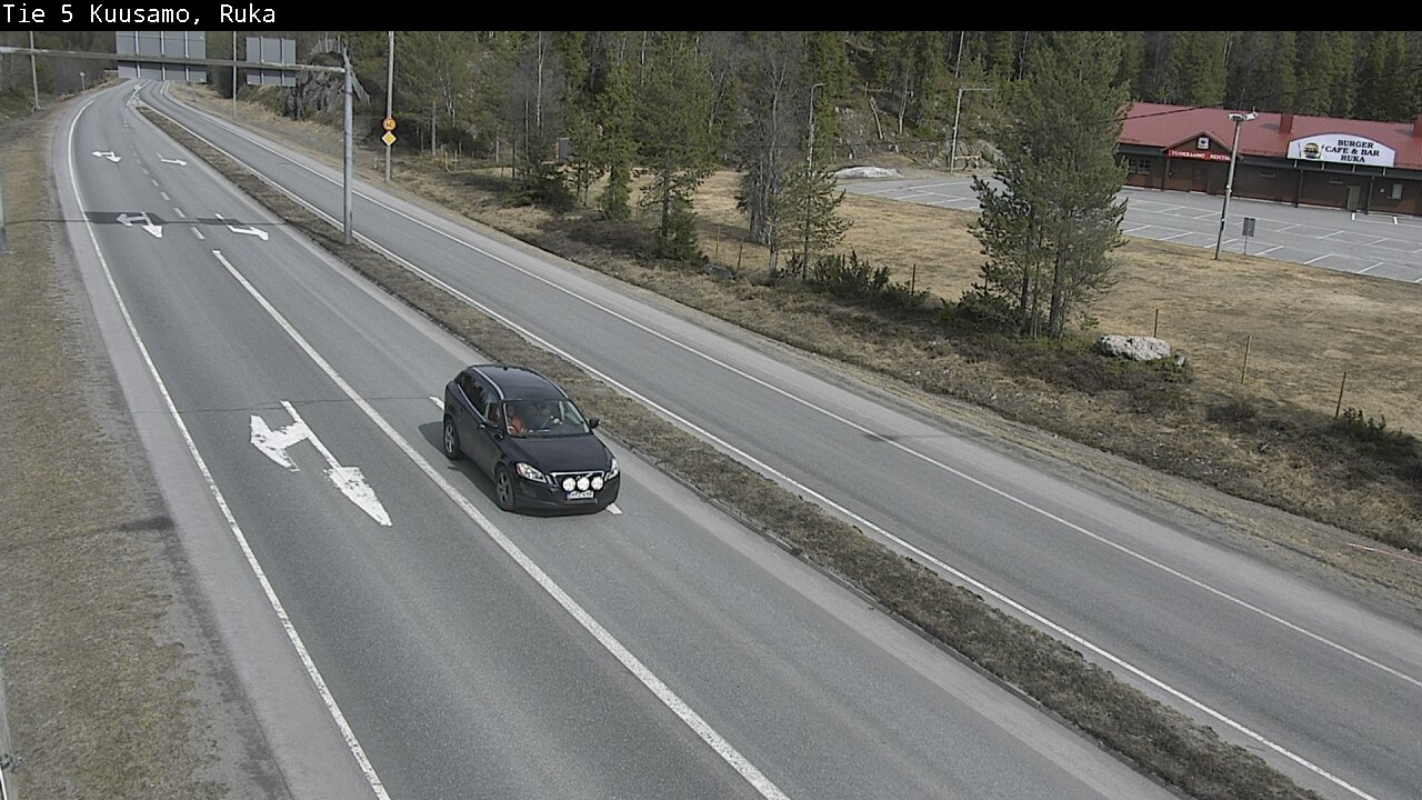 Weather Camera Image Väg 5 Kuusamo, Ruka, Kuusamo, Pohjois-Pohjanmaa