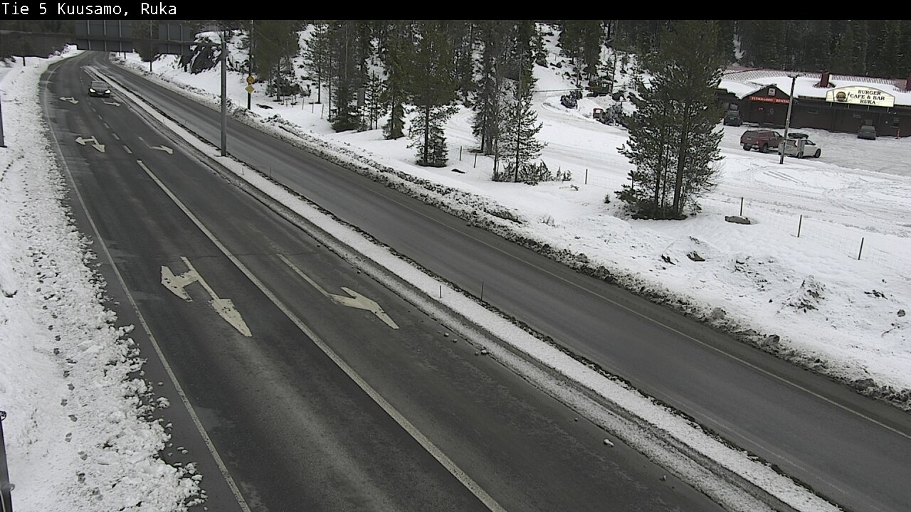 Weather Camera Image Väg 5 Kuusamo, Ruka, Kuusamo, Pohjois-Pohjanmaa