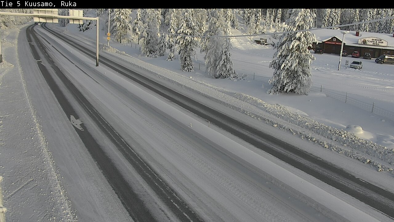 Weather Camera Image Road 5 Kuusamo, Ruka, Kuusamo, Pohjois-Pohjanmaa