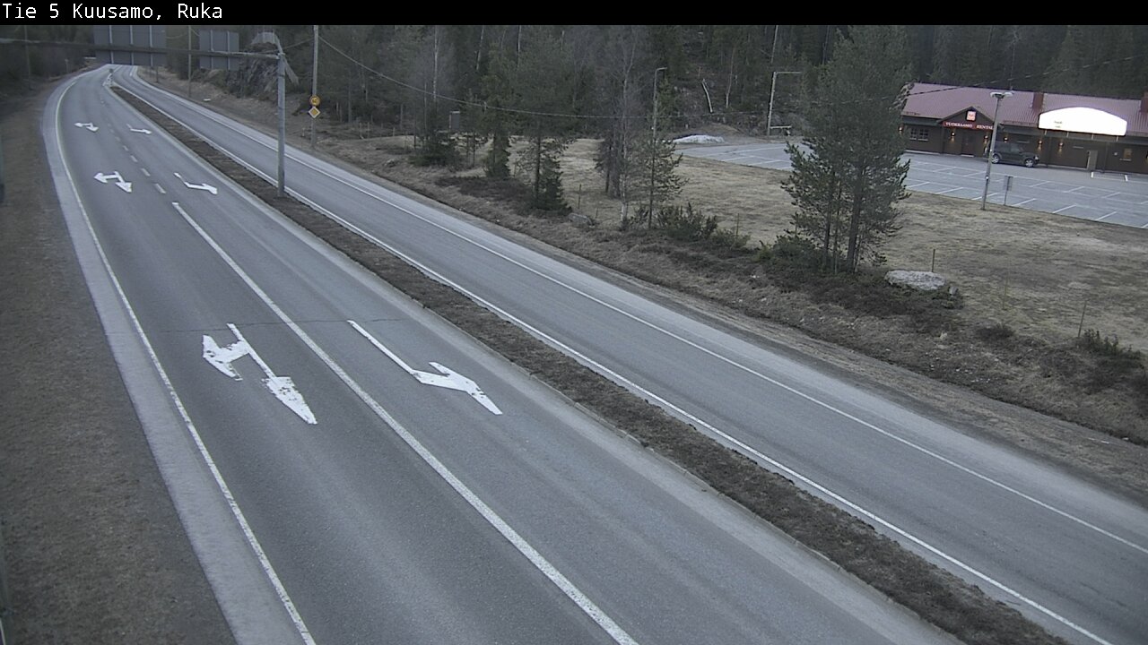 Weather Camera Image Väg 5 Kuusamo, Ruka, Kuusamo, Pohjois-Pohjanmaa