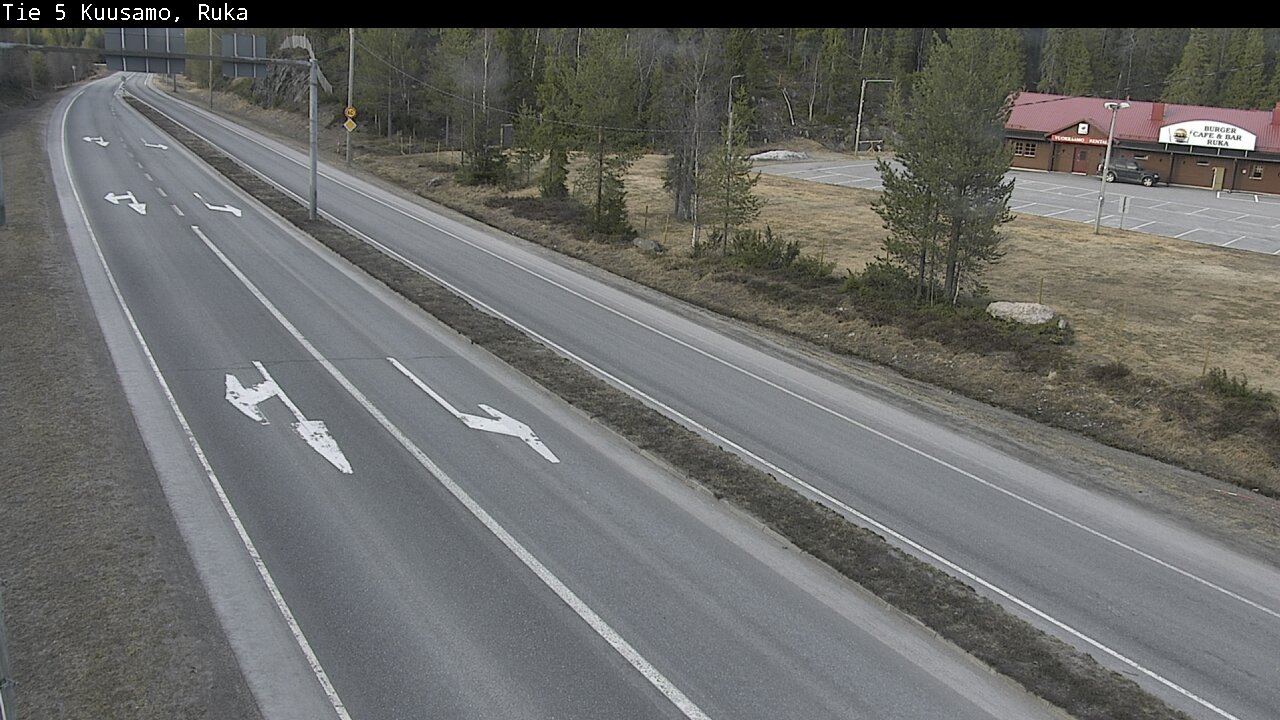 Weather Camera Image Väg 5 Kuusamo, Ruka, Kuusamo, Pohjois-Pohjanmaa