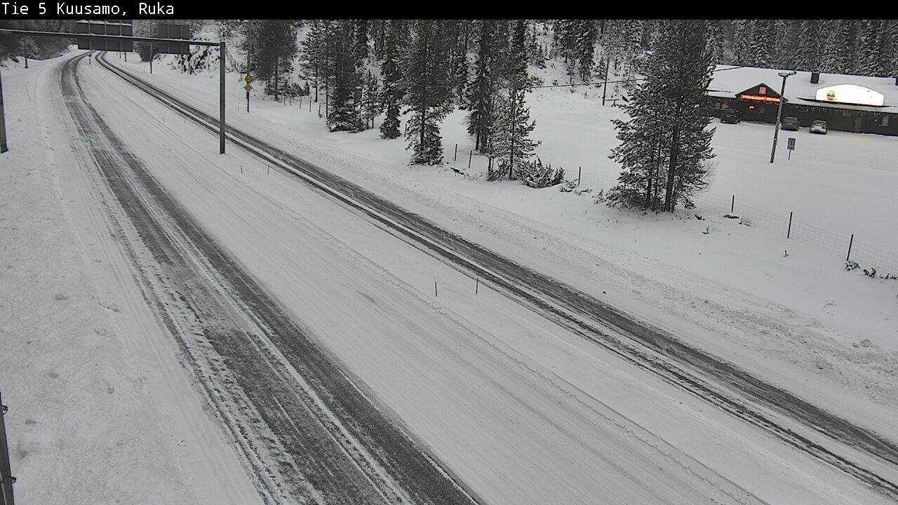 Weather Camera Image Väg 5 Kuusamo, Ruka, Kuusamo, Pohjois-Pohjanmaa