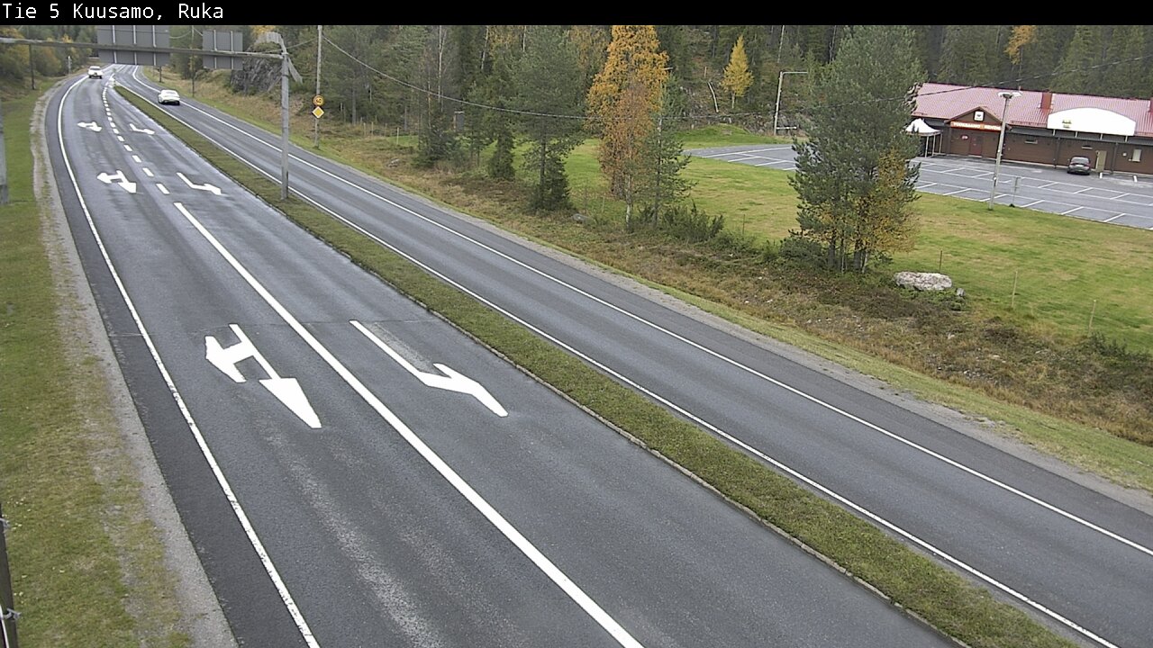 Weather Camera Image Väg 5 Kuusamo, Ruka, Kuusamo, Pohjois-Pohjanmaa
