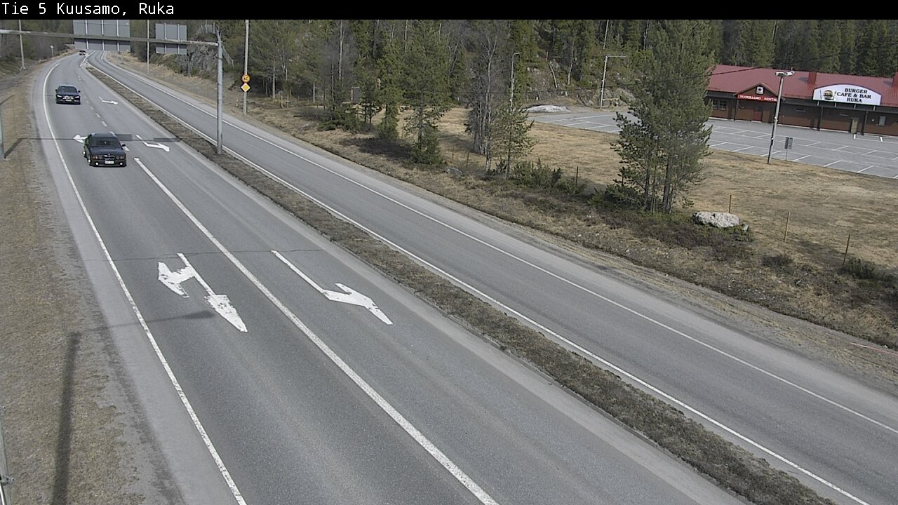Weather Camera Image Väg 5 Kuusamo, Ruka, Kuusamo, Pohjois-Pohjanmaa