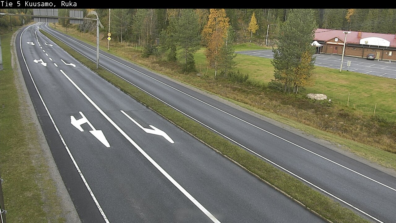 Weather Camera Image Väg 5 Kuusamo, Ruka, Kuusamo, Pohjois-Pohjanmaa