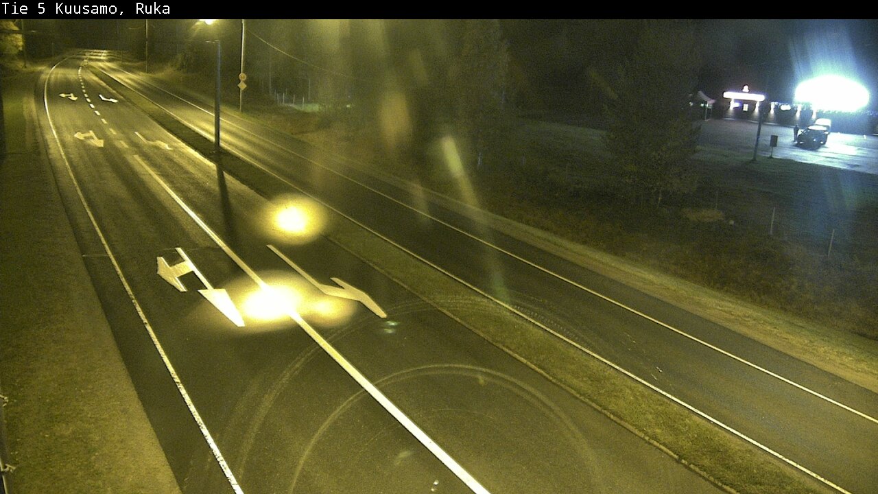 Weather Camera Image Väg 5 Kuusamo, Ruka, Kuusamo, Pohjois-Pohjanmaa