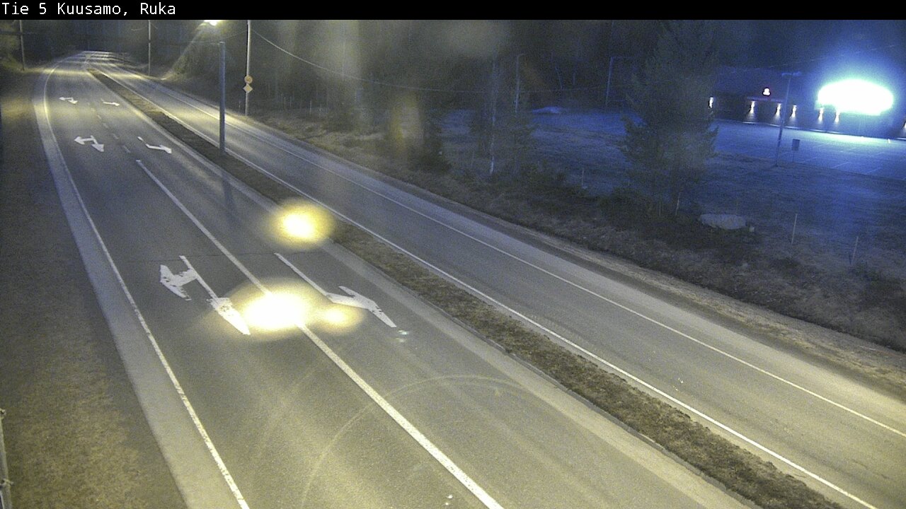 Weather Camera Image Väg 5 Kuusamo, Ruka, Kuusamo, Pohjois-Pohjanmaa
