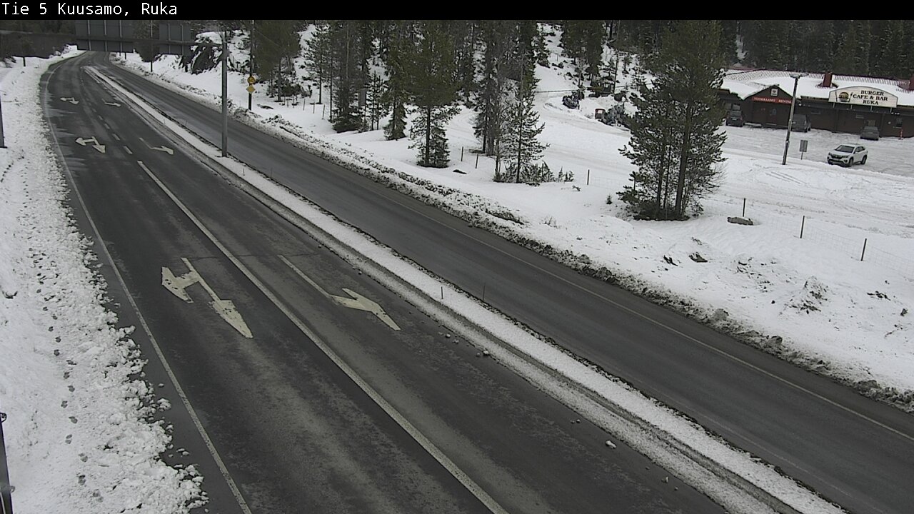 Weather Camera Image Väg 5 Kuusamo, Ruka, Kuusamo, Pohjois-Pohjanmaa