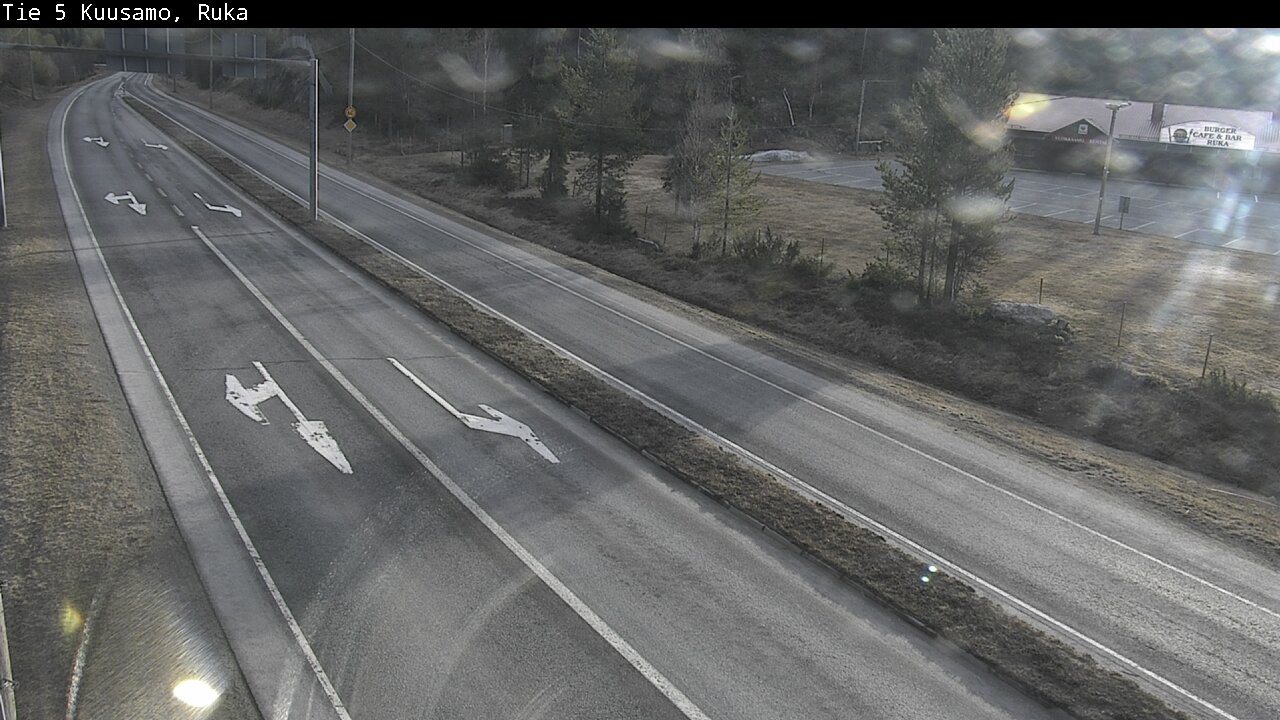 Weather Camera Image Väg 5 Kuusamo, Ruka, Kuusamo, Pohjois-Pohjanmaa