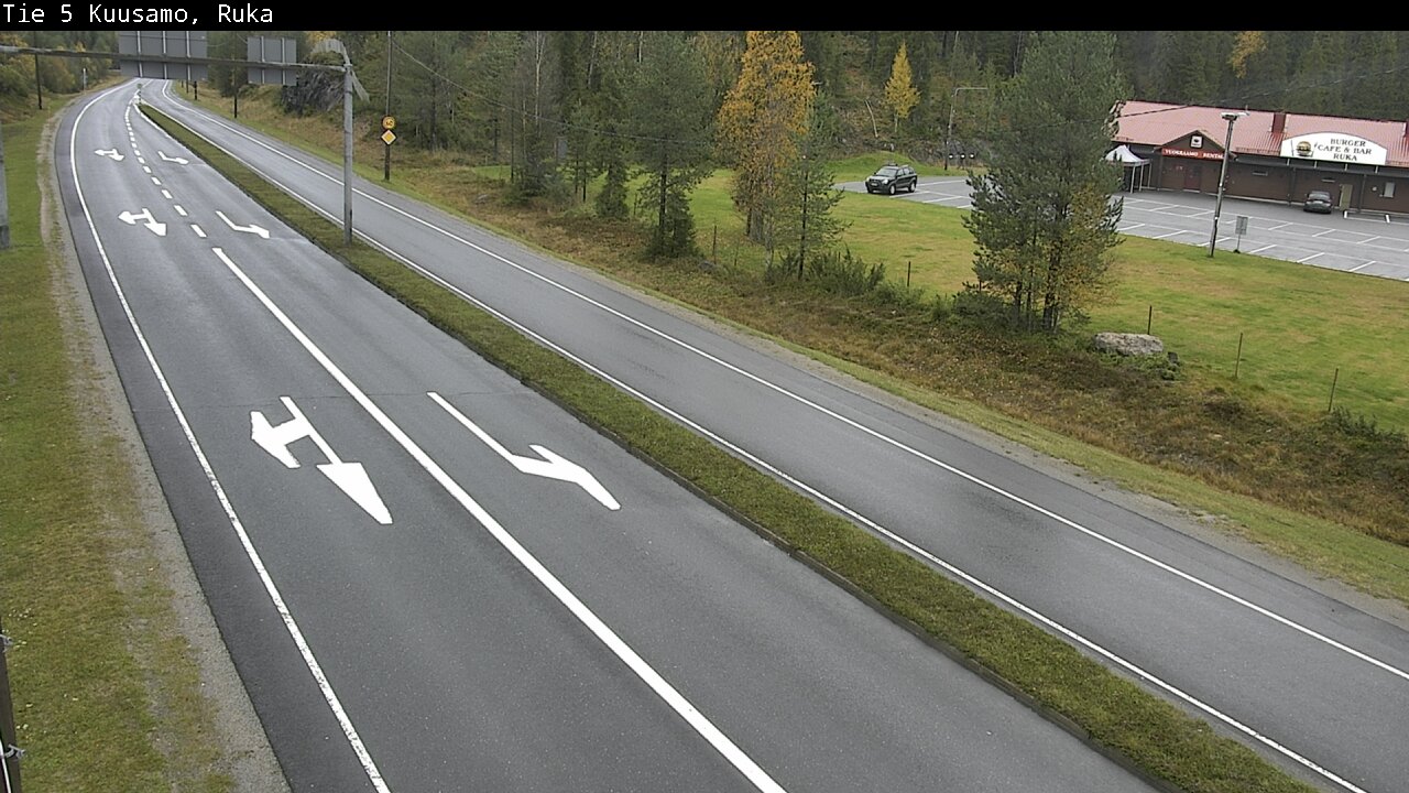 Weather Camera Image Väg 5 Kuusamo, Ruka, Kuusamo, Pohjois-Pohjanmaa