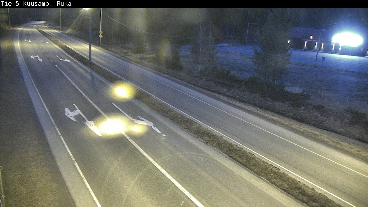 Weather Camera Image Väg 5 Kuusamo, Ruka, Kuusamo, Pohjois-Pohjanmaa