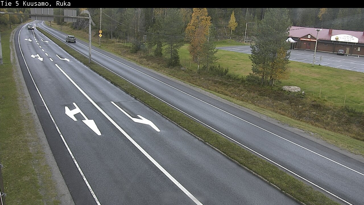Weather Camera Image Väg 5 Kuusamo, Ruka, Kuusamo, Pohjois-Pohjanmaa