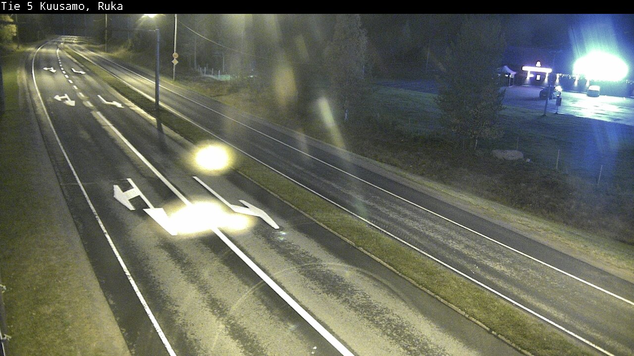 Weather Camera Image Väg 5 Kuusamo, Ruka, Kuusamo, Pohjois-Pohjanmaa