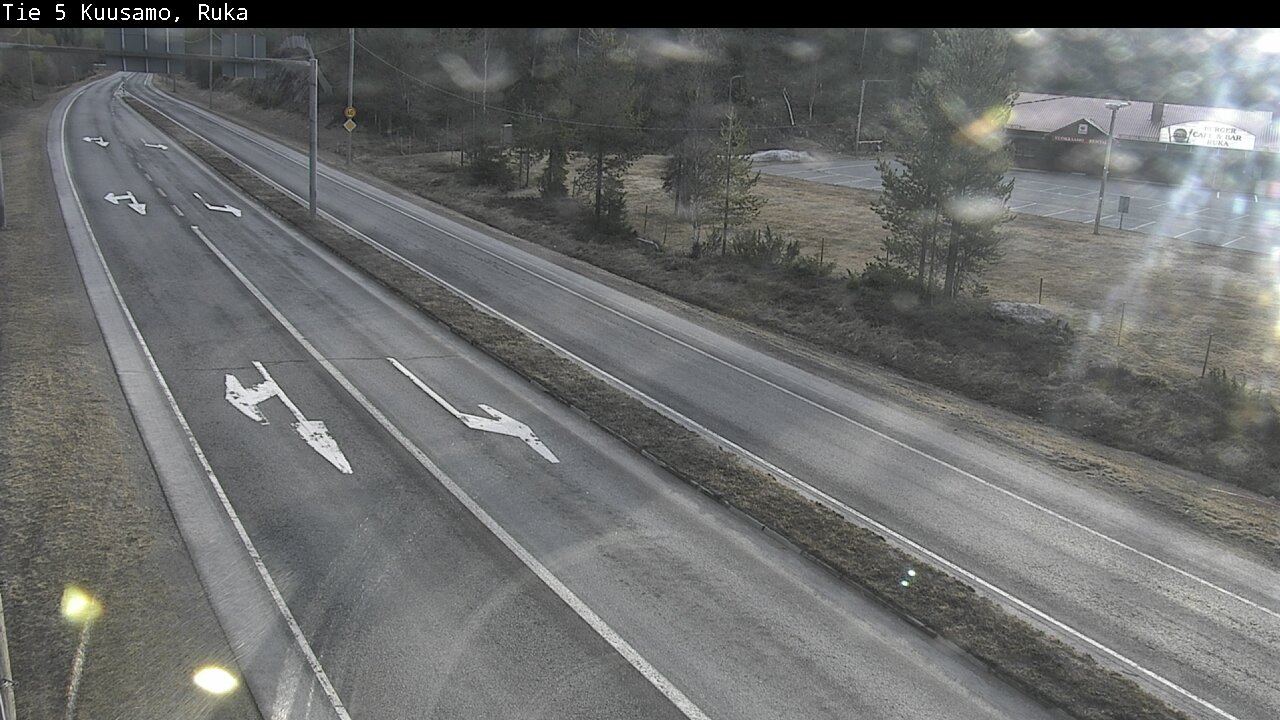 Weather Camera Image Väg 5 Kuusamo, Ruka, Kuusamo, Pohjois-Pohjanmaa