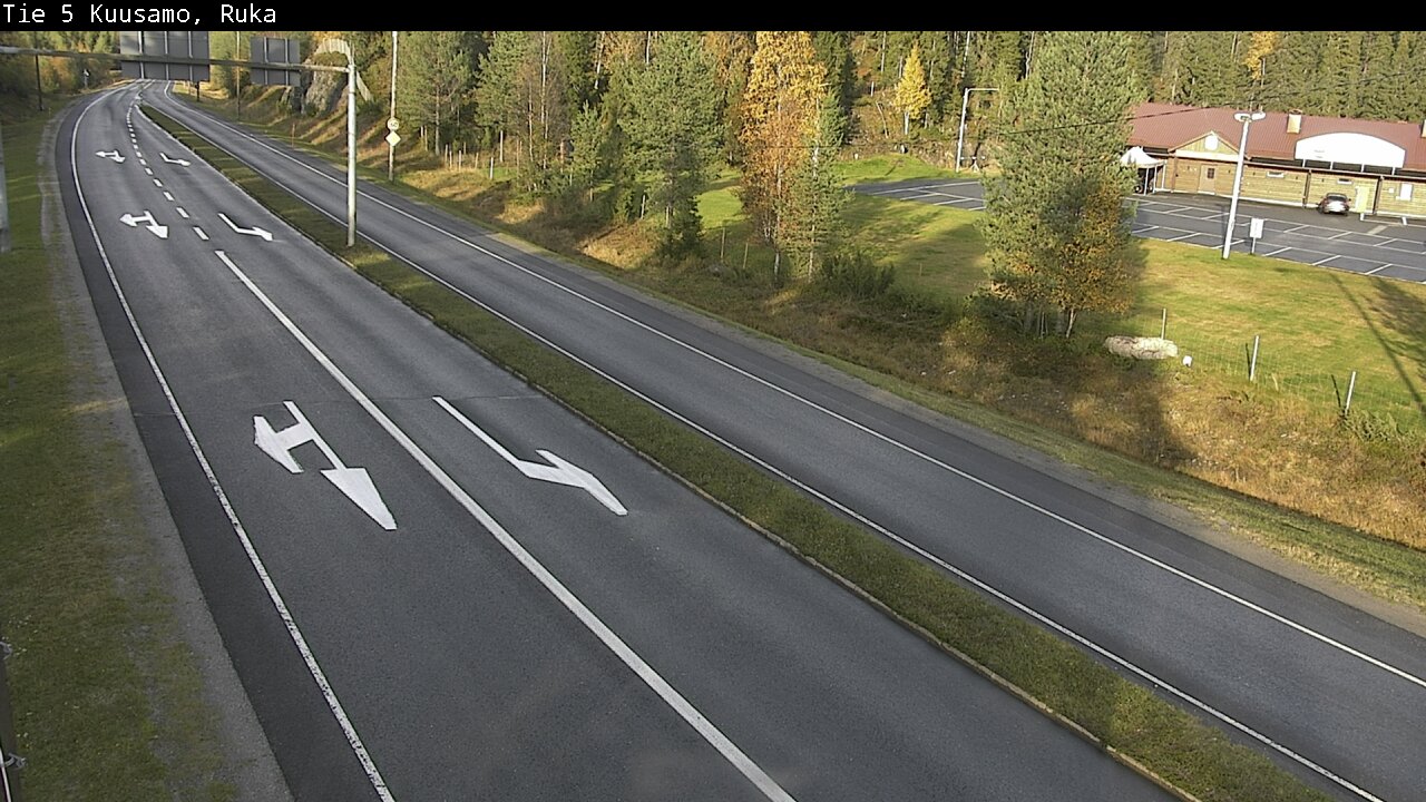 Weather Camera Image Väg 5 Kuusamo, Ruka, Kuusamo, Pohjois-Pohjanmaa