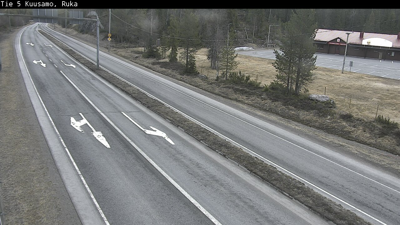 Weather Camera Image Väg 5 Kuusamo, Ruka, Kuusamo, Pohjois-Pohjanmaa