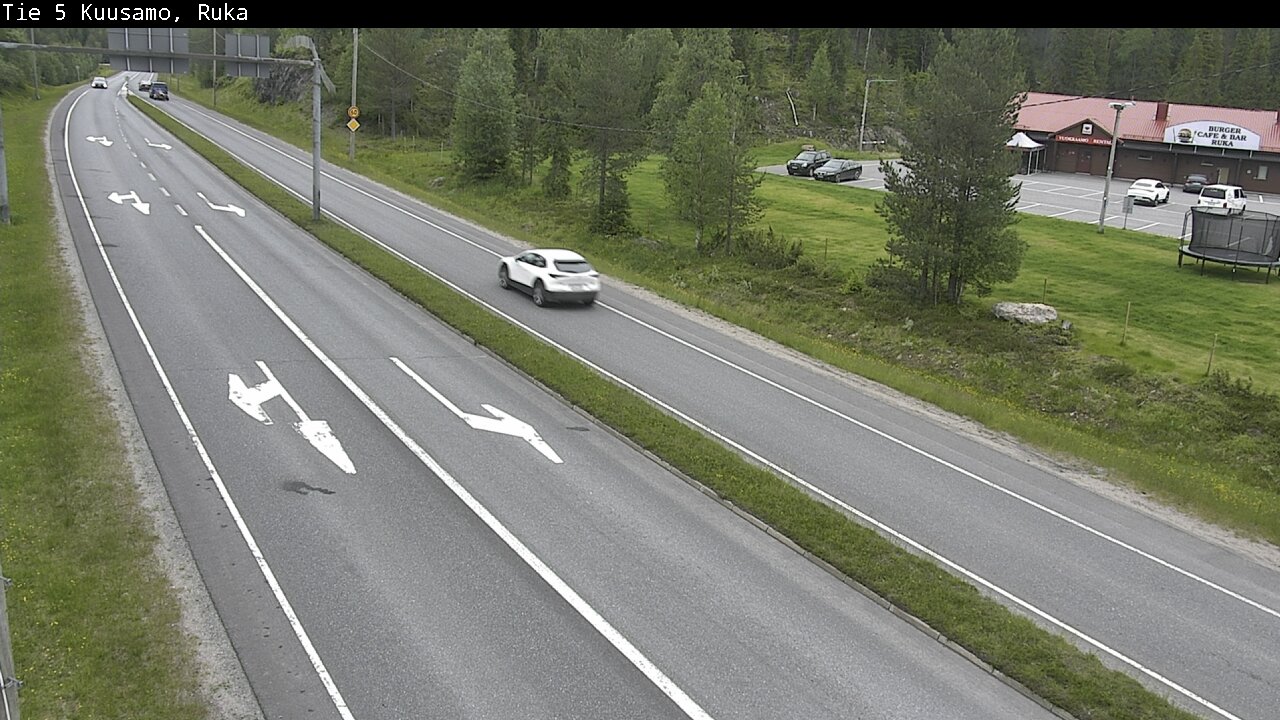 Weather Camera Image Väg 5 Kuusamo, Ruka, Kuusamo, Pohjois-Pohjanmaa