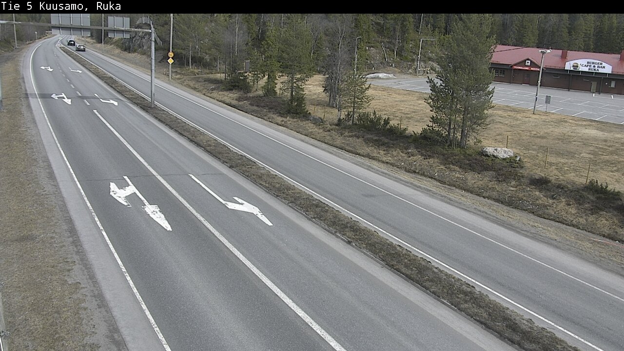 Weather Camera Image Väg 5 Kuusamo, Ruka, Kuusamo, Pohjois-Pohjanmaa